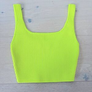 Babaton, neon, cropped top
